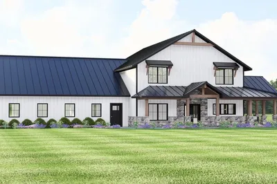 Barndominium Style House Plan - 3 Beds 3 Baths 2783 Sq/Ft