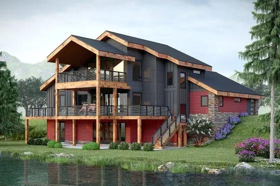 Beach Style House Plan - 3 Beds 3 Baths 2849 Sq/Ft