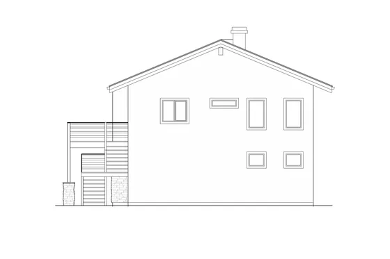 Коттедж в стиле кабины 93 м²