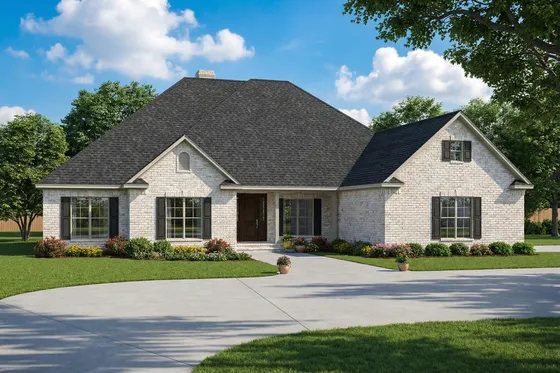 Contemporary Style House Plan - 4 Beds 3 Baths 2405 Sq/Ft