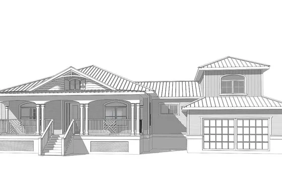 Cottage Style House Plan - 3 Beds 3 Baths 2693 Sq/Ft