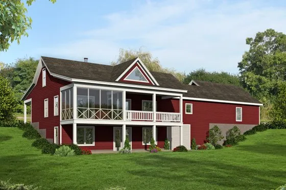 Country Style House Plan - 2 Beds 2 Baths 1650 Sq/Ft