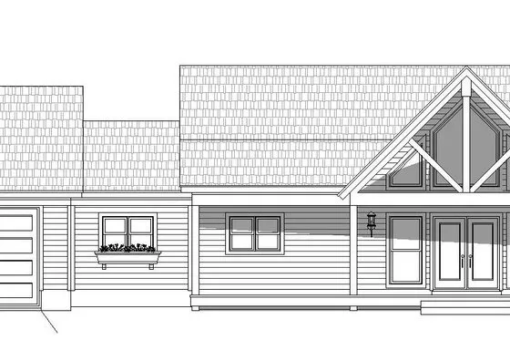 Country Style House Plan - 2 Beds 2 Baths 1650 Sq/Ft