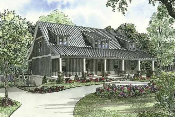 Country Style House Plan - 5 Beds 3 Baths 2704 Sq/Ft