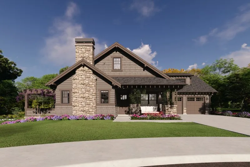 Craftsman Style House Plan - 2 Beds 2 Baths 2142 Sq/Ft