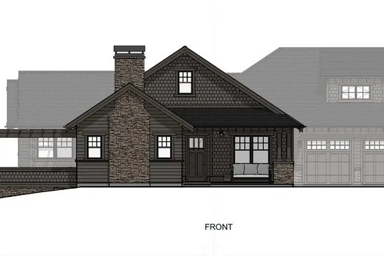 Craftsman Style House Plan - 2 Beds 2 Baths 2142 Sq/Ft