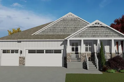 Craftsman Style House Plan - 3 Beds 2.5 Baths 2244 Sq/Ft