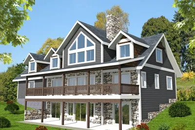 Craftsman Style House Plan - 3 Beds 2.5 Baths 2736 Sq/Ft
