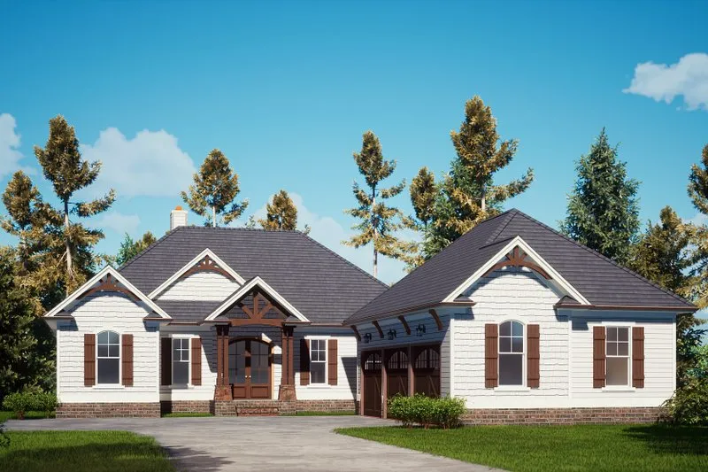 Craftsman Style House Plan - 3 Beds 3.5 Baths 3002 Sq/Ft