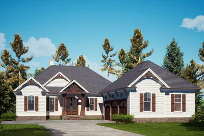 Craftsman Style House Plan - 3 Beds 3.5 Baths 3002 Sq/Ft