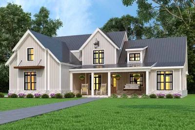 Farmhouse Style House Plan - 3 Beds 2.5 Baths 2230 Sq/Ft