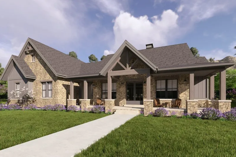 Farmhouse Style House Plan - 3 Beds 2.5 Baths 2285 Sq/Ft