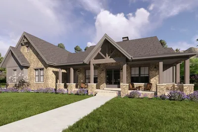 Farmhouse Style House Plan - 3 Beds 2.5 Baths 2285 Sq/Ft