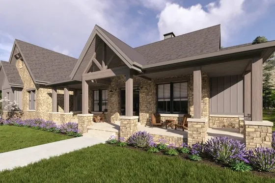 Farmhouse Style House Plan - 3 Beds 2.5 Baths 2285 Sq/Ft