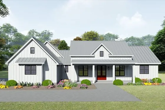 Farmhouse Style House Plan - 3 Beds 2.5 Baths 2395 Sq/Ft