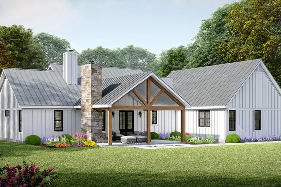 Farmhouse Style House Plan - 3 Beds 2.5 Baths 2395 Sq/Ft