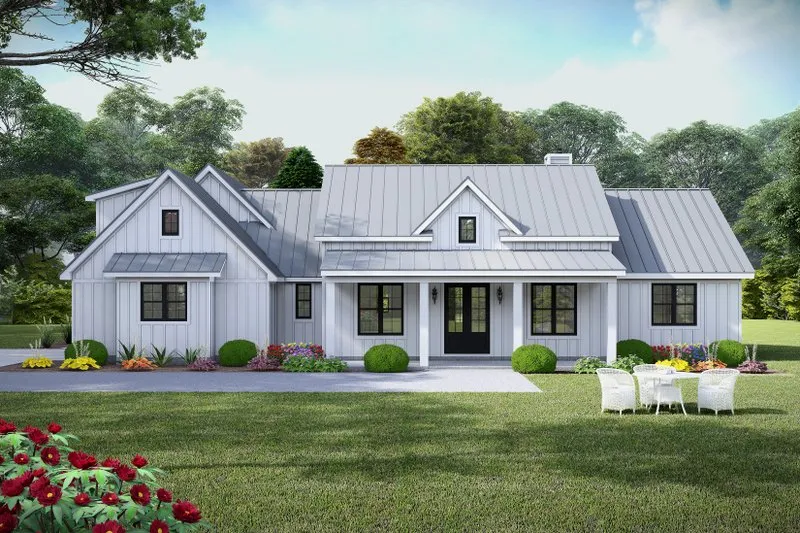Farmhouse Style House Plan - 3 Beds 2.5 Baths 2397 Sq/Ft