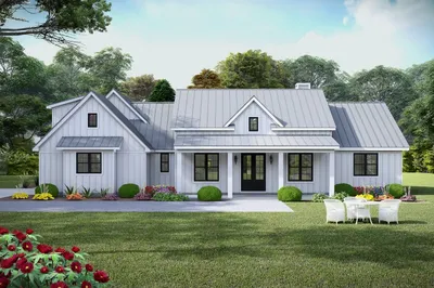 Farmhouse Style House Plan - 3 Beds 2.5 Baths 2397 Sq/Ft