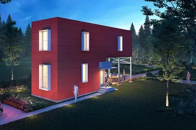 Современный дом 92 м², 2 спальни, 2 ванные