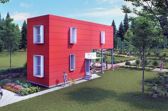 Современный дом 92 м², 2 спальни, 2 ванные