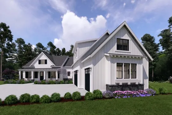 Modern Style House Plan - 3 Beds 2.5 Baths 2696 Sq/Ft