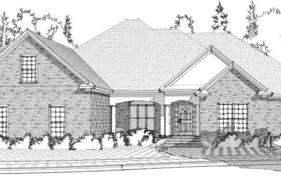 Traditional Style House Plan - 4 Beds 4 Baths 2867 Sq/Ft