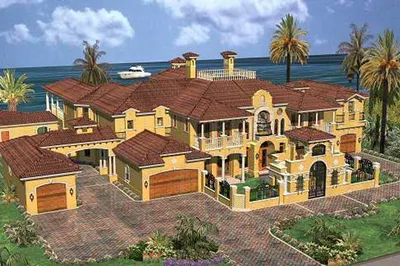 Особняк в средиземноморском стиле, 641 м²
