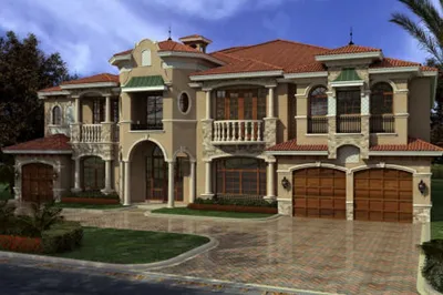 Особняк в средиземноморском стиле, 732 м²