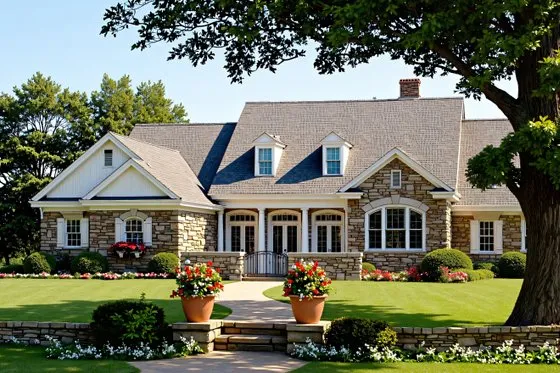 Вилла в деревенском стиле, 415 м²