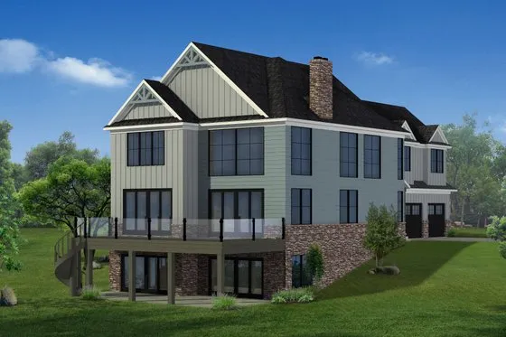 Вилла в стиле крафтсман, 467 м²