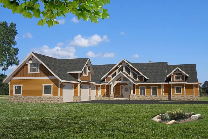 Вилла в стиле крафтсман, 493 м²