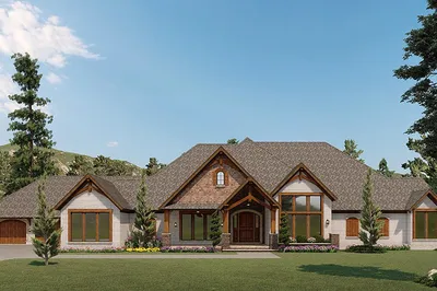 Вилла в стиле крафтсман, 496 м²